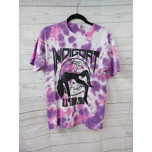 INDIGOAT Christ Brown Concert Tour Tie Dy Shirt 2019 US Tour Frequency Hazard S - Picture 1 of 9